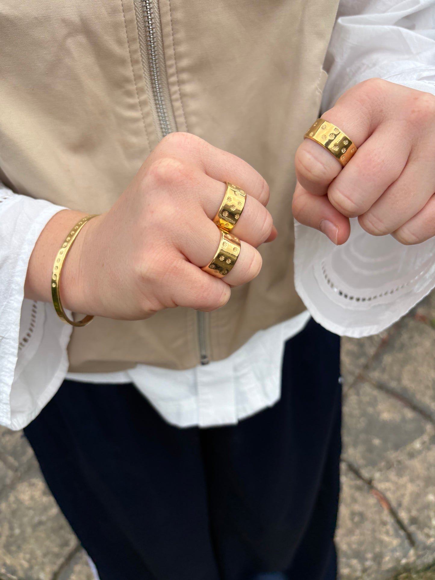 Stars Ring Gold Plated