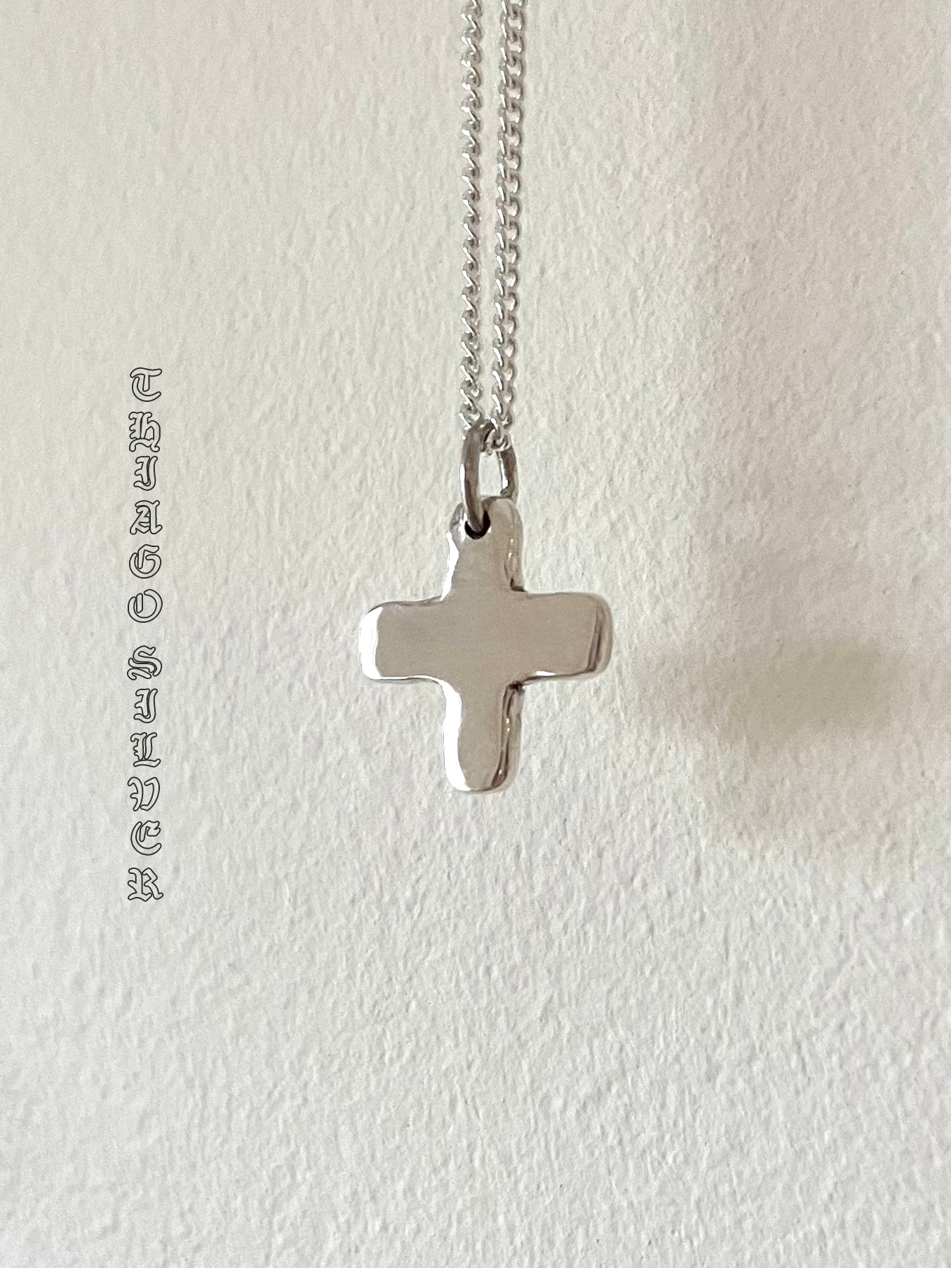 Square on sale cross necklace