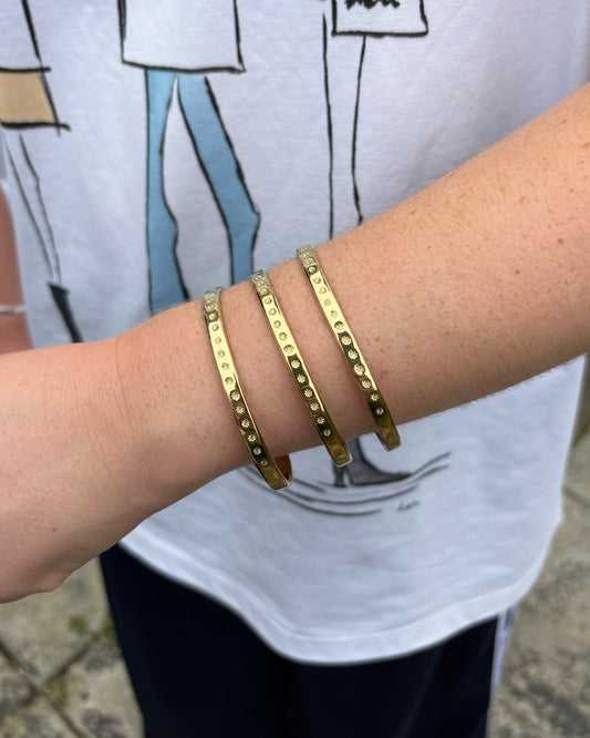 Stars Bangle - Gold Plated
