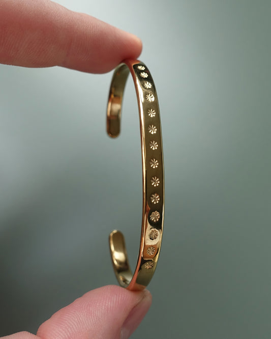 Stars Bangle - Gold Plated